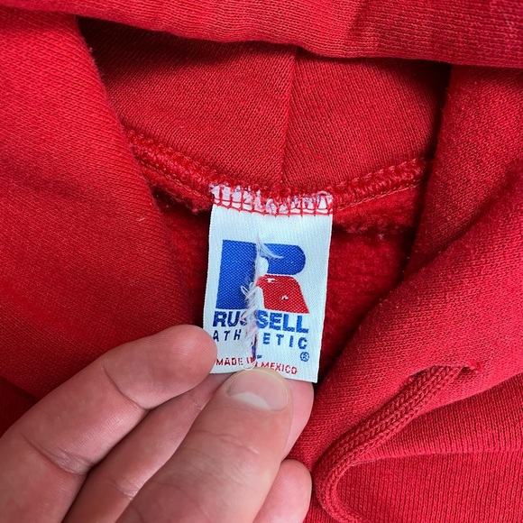 Vintage Russell Athletic Hooded Sweatshirt - Picture 6 of 7